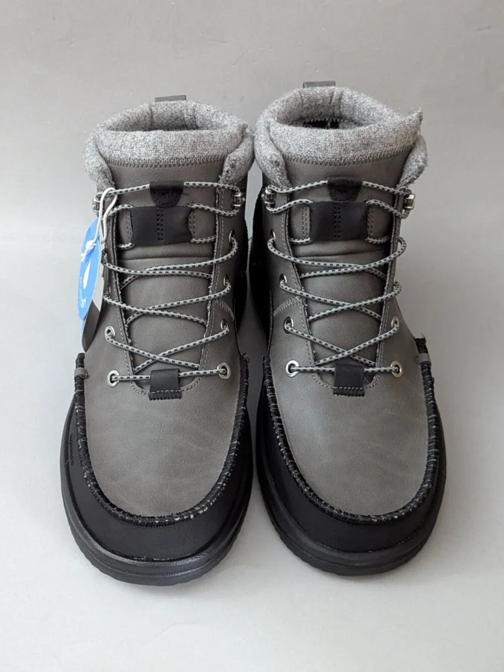 Hey Dude Bradley Classic Tumbled Boot Shoes Mens 13 Granite Grey 44327-1VT